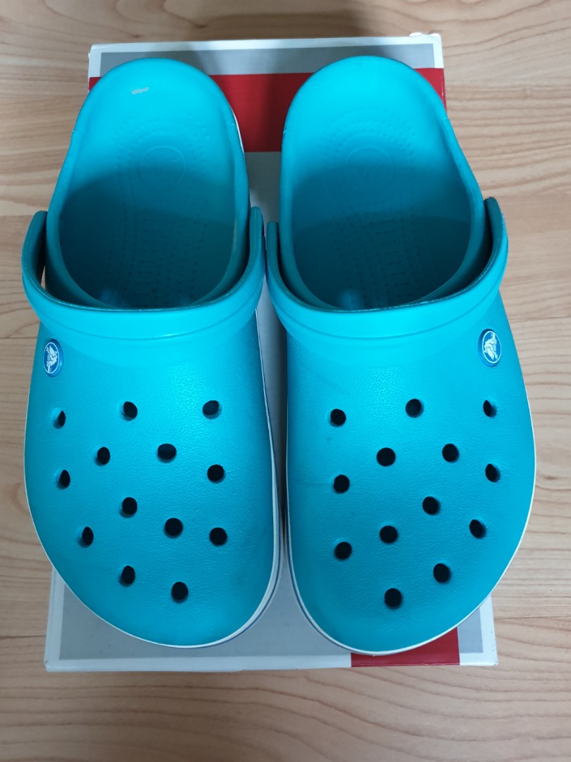Crocs Men Shoes W11 Sky Blue in Good 