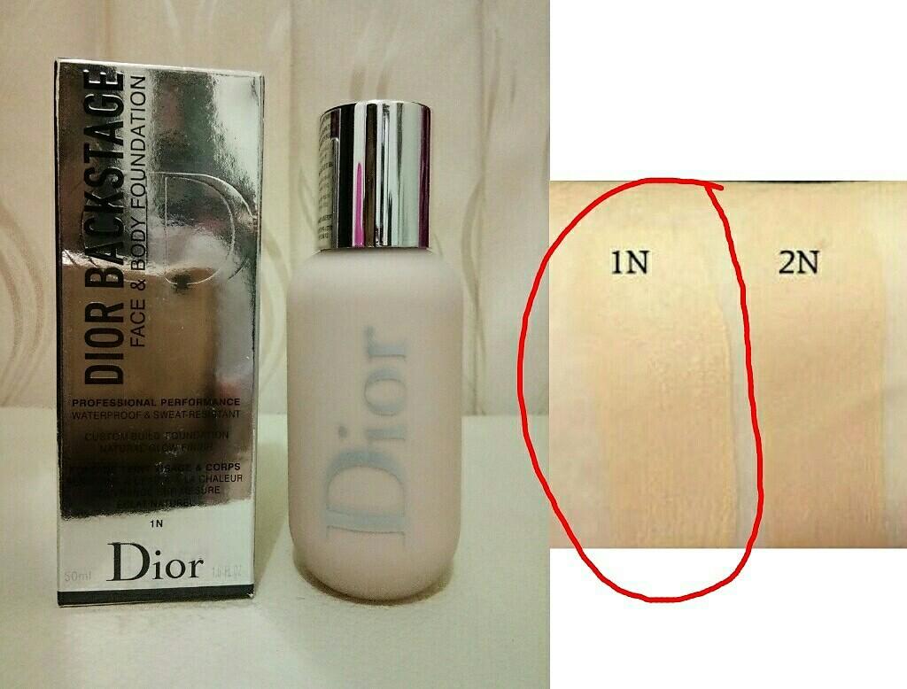 Dior Backstage Face And Body Foundation Shade 1n Kesehatan Kecantikan Rias Wajah Di Carousell