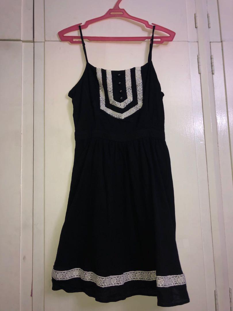 black and white lace dress forever 21 Womens Black & White Dress by Forever 21 Size M