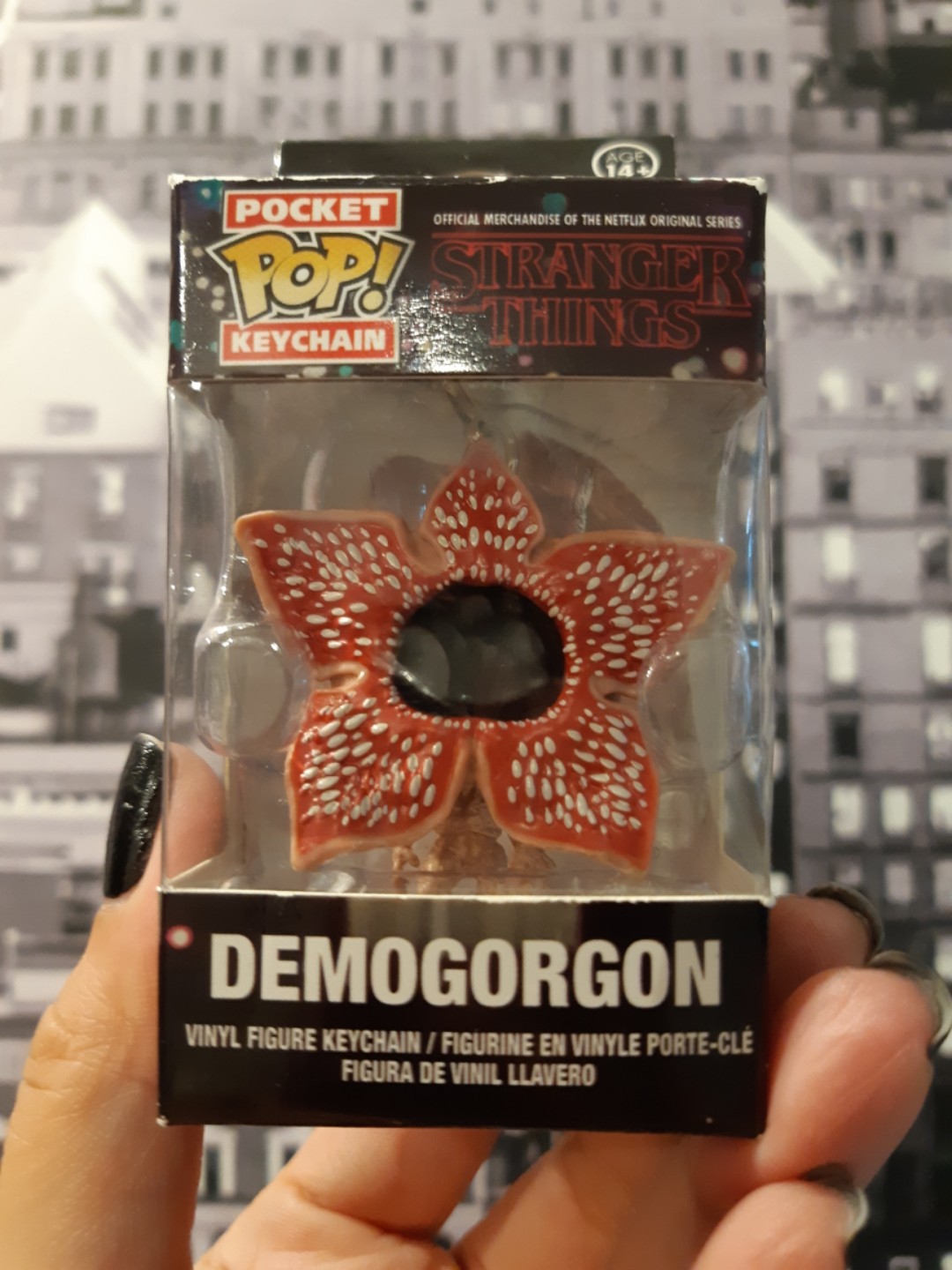 demogorgon funko pop keychain