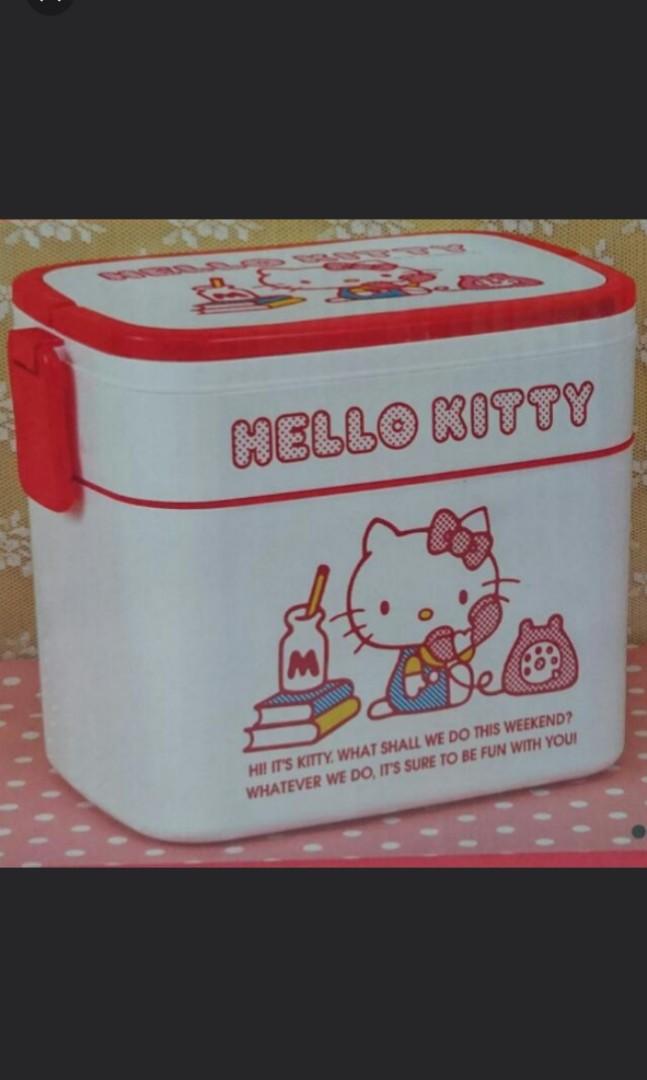 NEW Hello Kitty Sanrio Lunch Box 2020 BENTO Black Gold Not For Sale From Japan