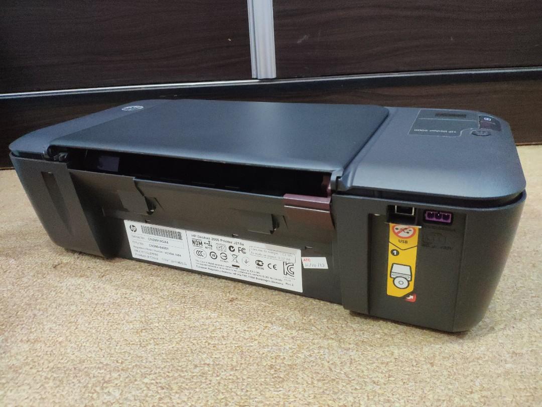 HP Deskjet 2000 J210a Printer, Computers & Tech, Parts & Accessories