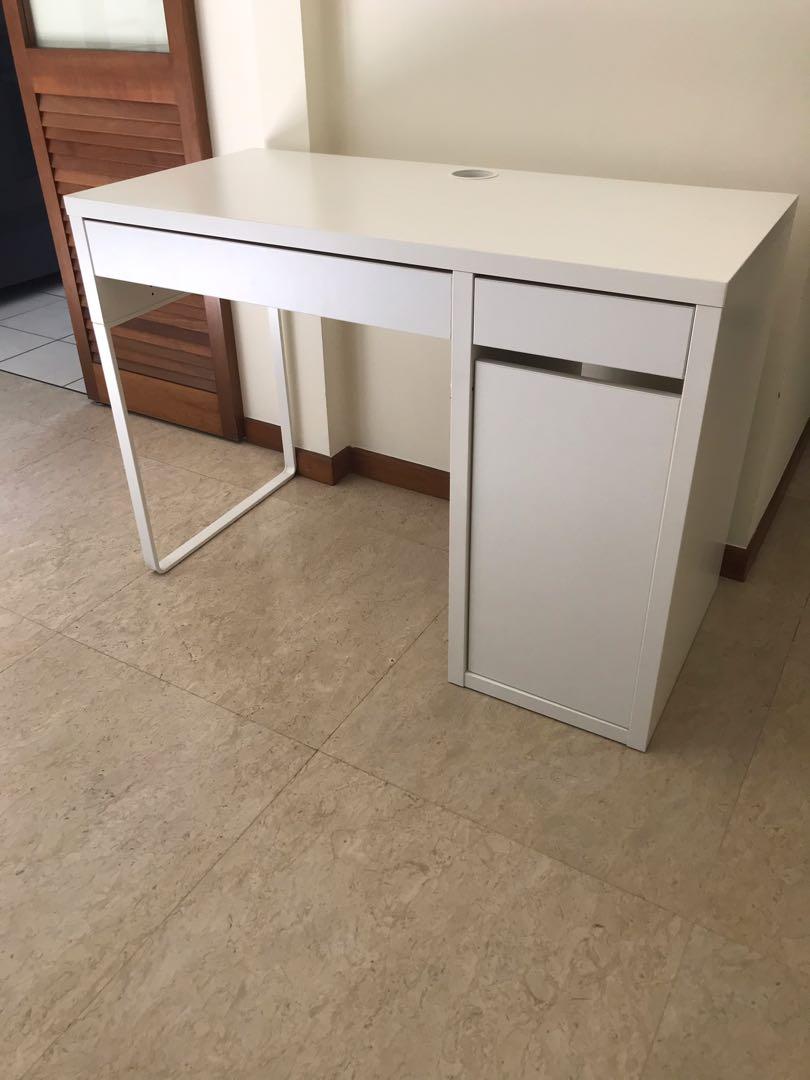 Ikea Student Desk Amazon Com Ikea Desk With Pull Out Panel White