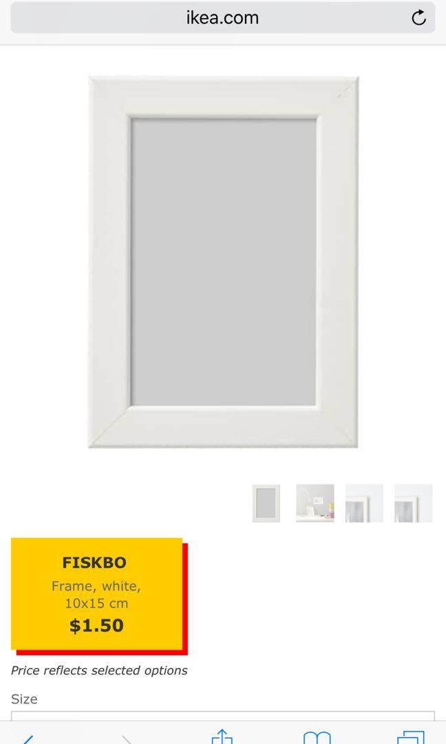 IKEA FISKBO Frames with Gold Spray Paint, Hobbies & Toys, Stationery