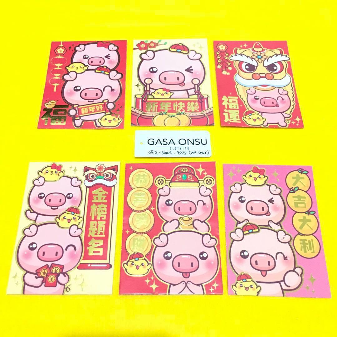 Imlek Amplop Uang Hong Bao Ang Pao Cute Piggy Tahun Babi 2019