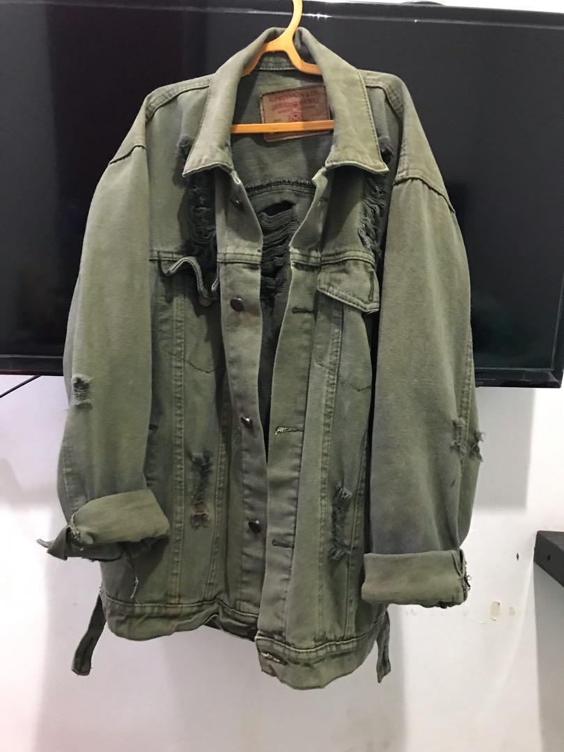 Jaket denim army store