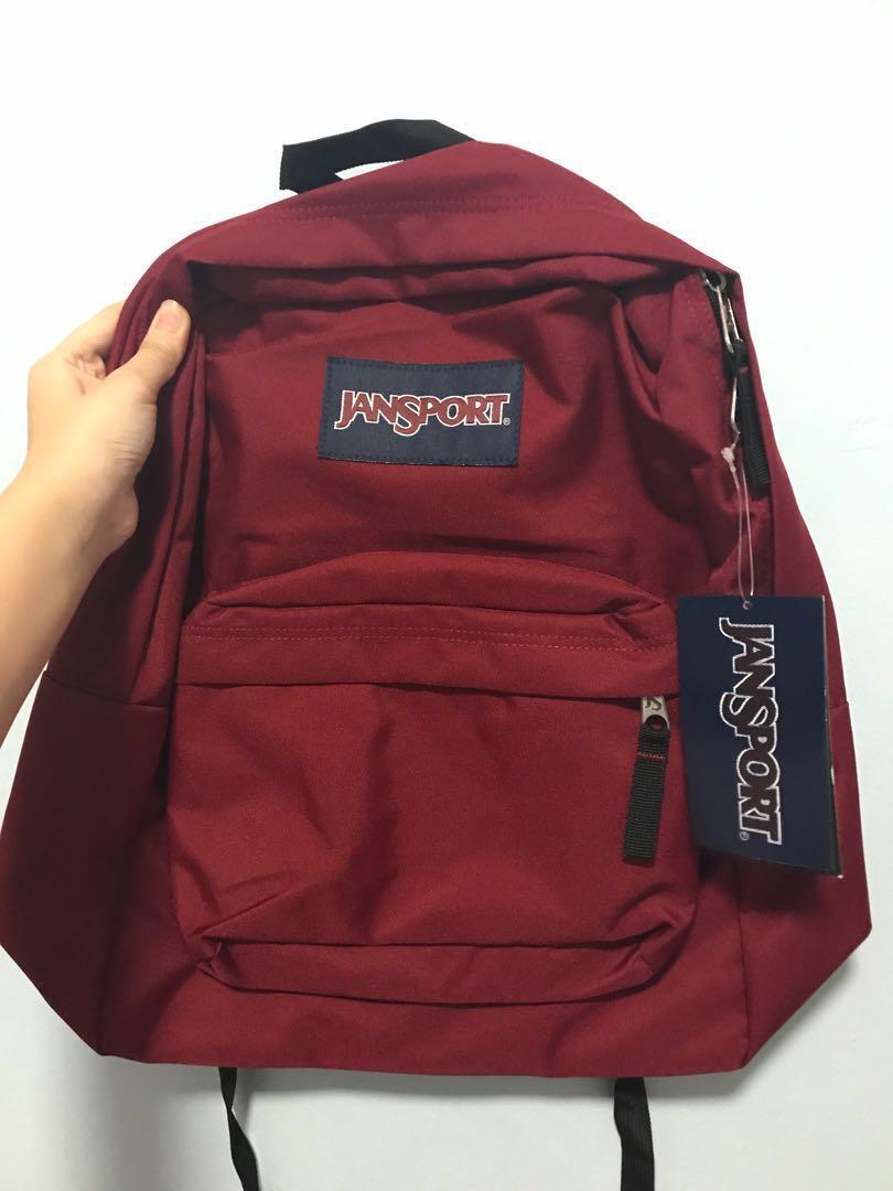 viking red jansport backpack
