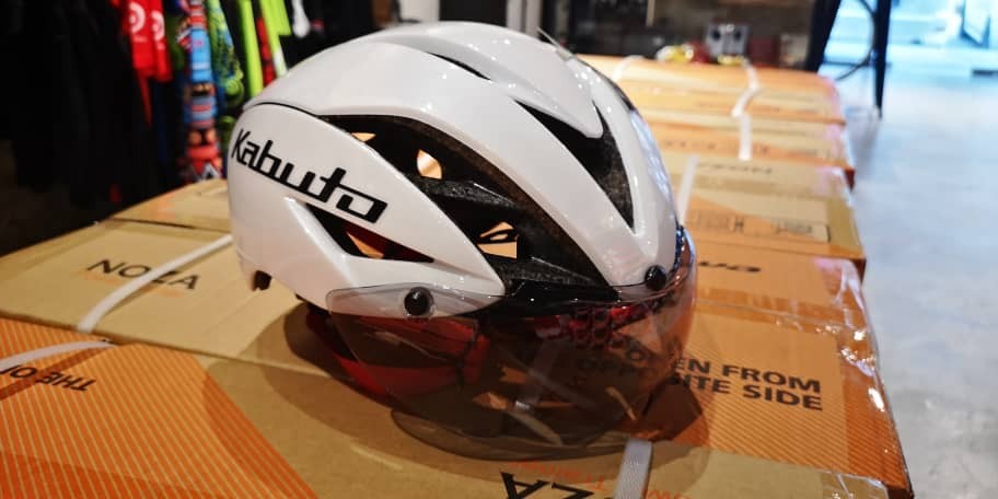 KABUTO AERO-R1 CYCLING HELMET, Sports 