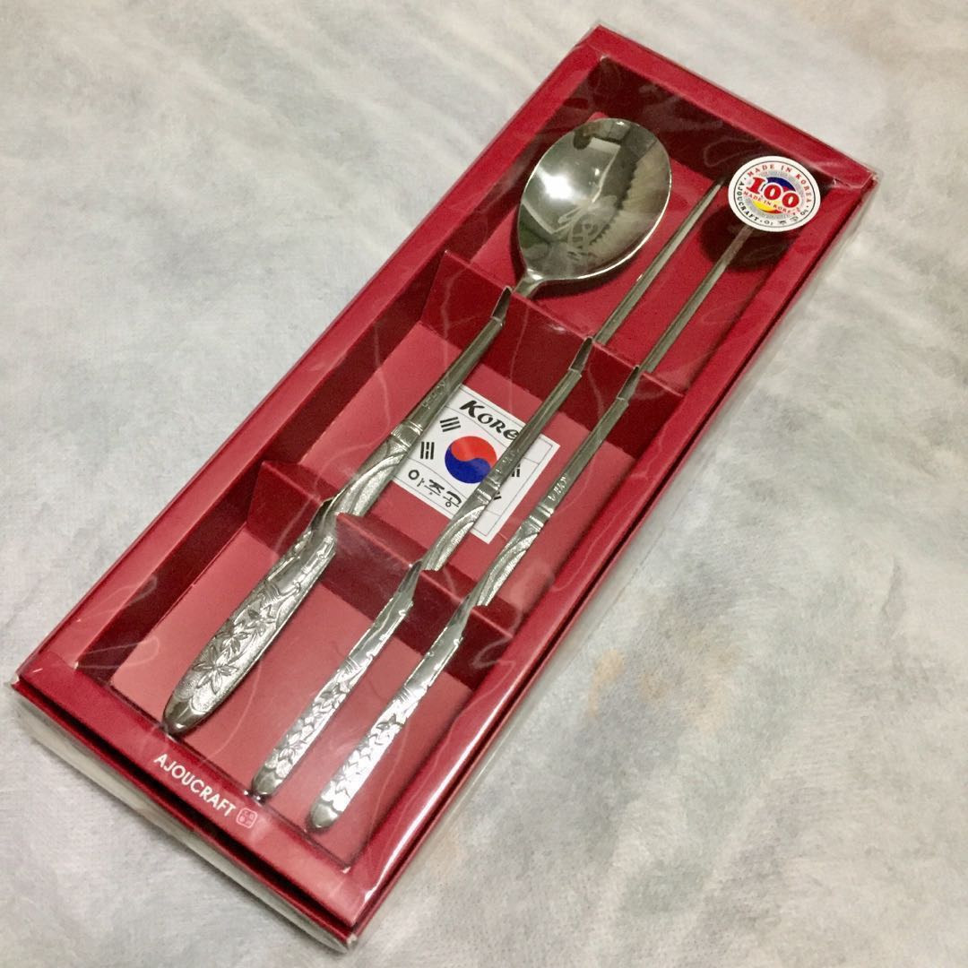 Korean Spoon & Chopsticks Set, TV & Home Appliances, Kitchen Appliances