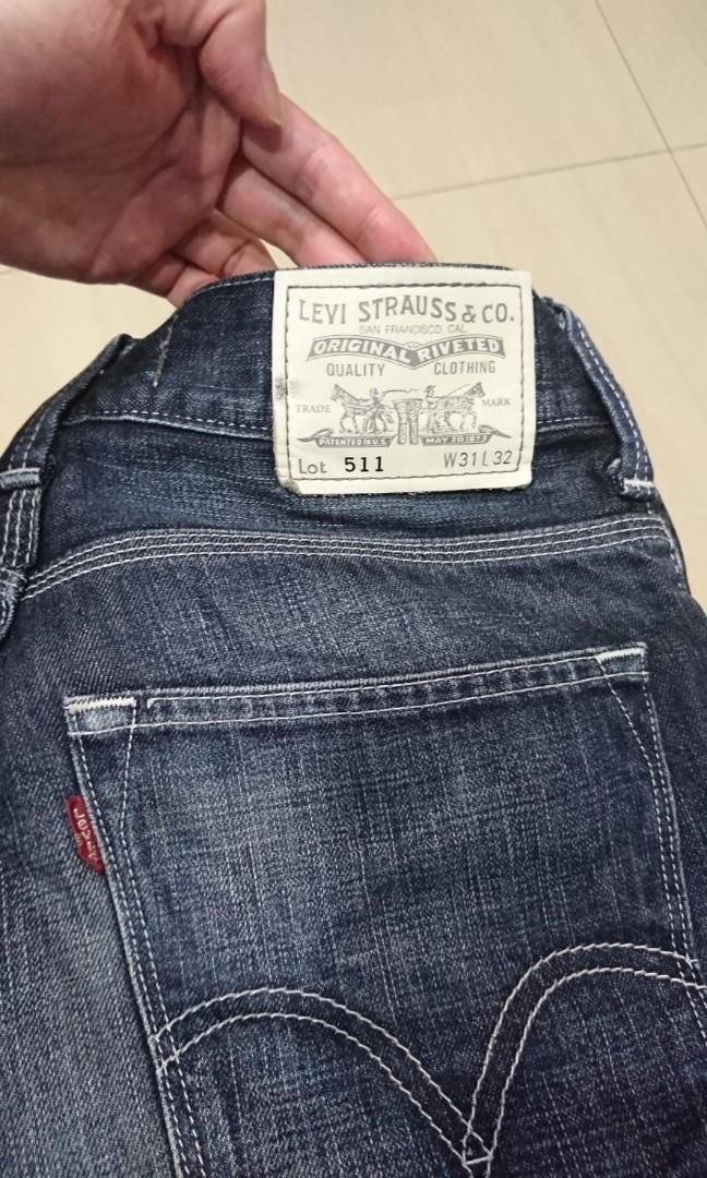 levi's 511 w31 l32