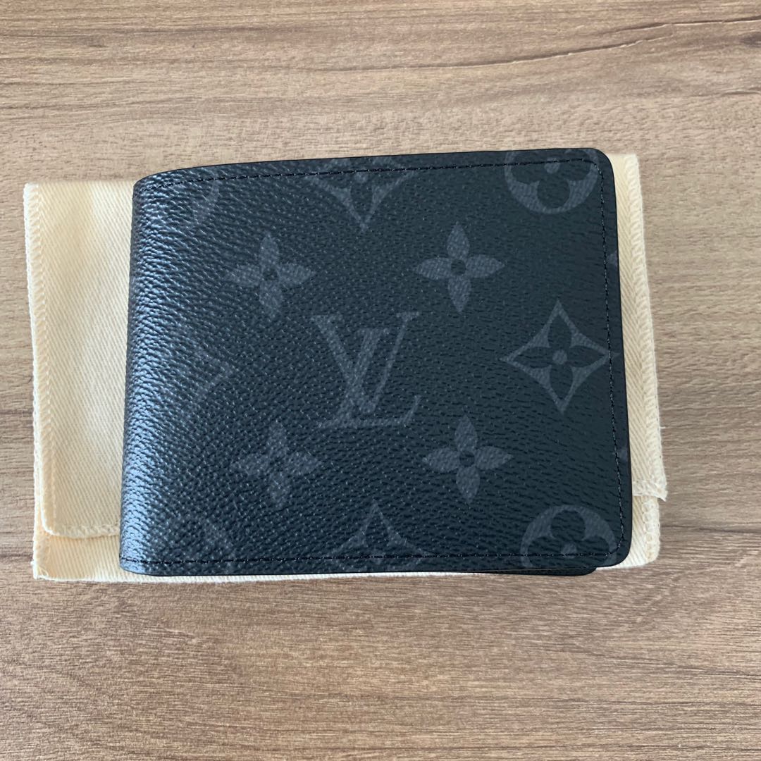 Louis Vuitton LV Monogram Eclipse Slender Wallet Men