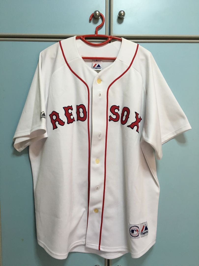  Majestic Boston Red Sox Adult Medium Licensed Replica Jersey  Tee : Sports Fan Baseball And Softball Jerseys : Sports & Outdoors