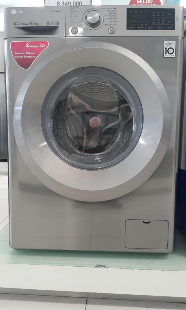 Mesin Cuci Front Loading Lg 8 5kg Elektronik Lainnya Di Carousell Dengan beban kerja untuk laundry yang terus menerus, mungkin sudah setara dengan mesin cuci modena yang pernah saya pakai selama 10 tahun sebelumnya. mesin cuci front loading lg 8 5kg