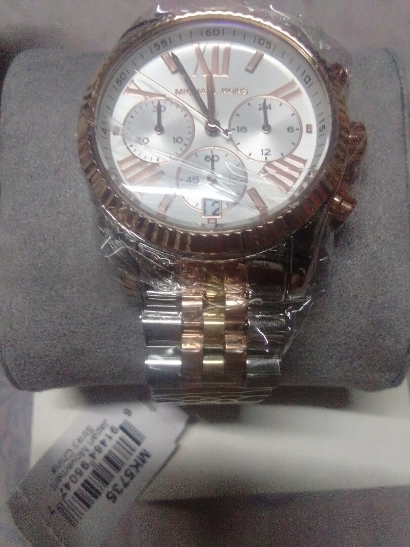 michael kors lexington tricolor chronograph mk5735