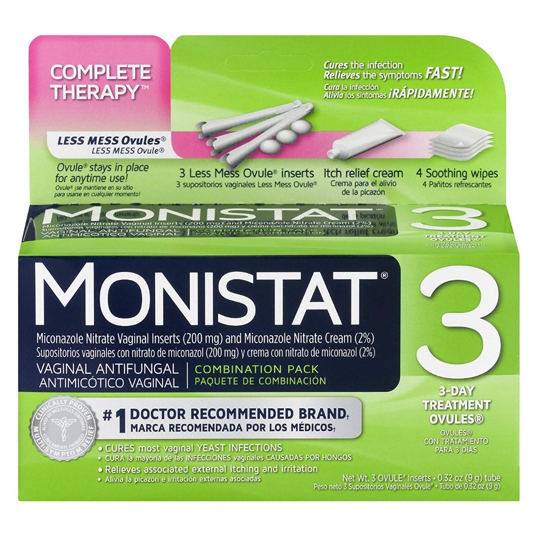 Monistat 3 Day Vaginal Antifungal Complete Therapy 3 Day Treatment Ovules Health Beauty Bath Body On Carousell Featuring a simple to use applicator, you can treat yeast infections quickly and safely. monistat 3 day vaginal antifungal complete therapy 3 day treatment ovules