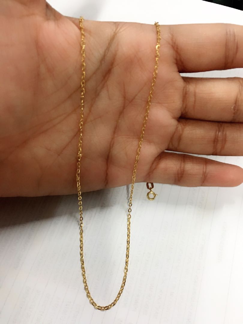 On Hand 18k Saudi Gold Tauco Chain 