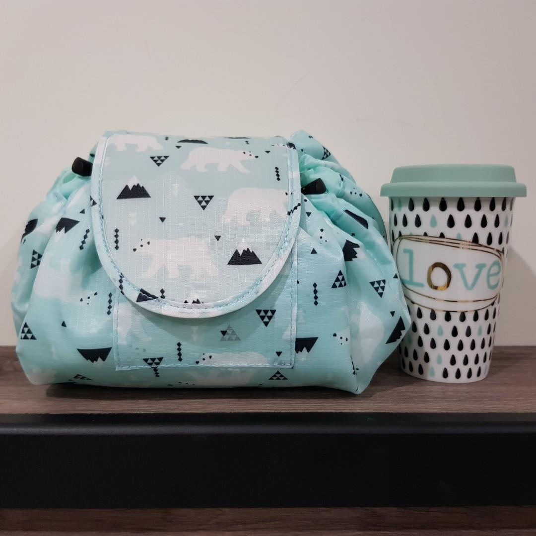 全新 Orbis北極熊懶人萬用收納包 Love Eco 陶瓷環保杯兩件組 含運費 她的時尚 包包在旋轉拍賣