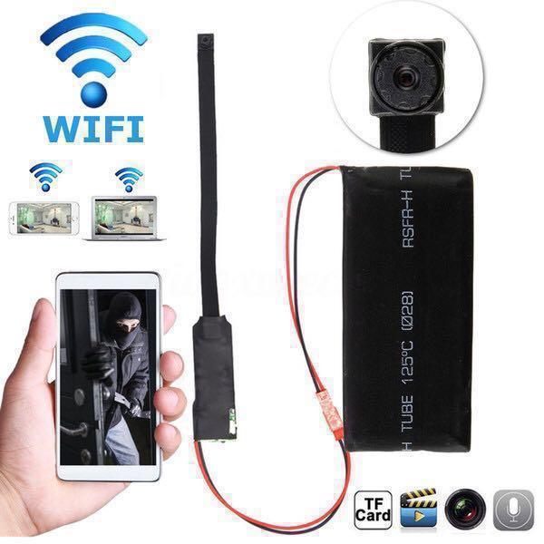 Pinhole Camera Spycam Wireless Spy Camera Hidden Camera Build In Battery Wifi Ip Cam