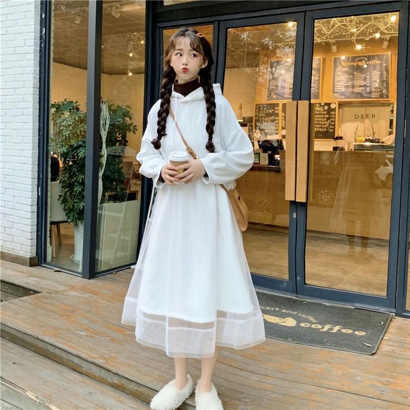 Po Mesh Layered Tail Long Sleeve Hoodie Cap Long Dress White Ulzzang Women S Fashion Clothes Dresses Skirts On Carousell Buy the latest ulzzang dress gearbest.com offers the best ulzzang dress products online shopping. po mesh layered tail long sleeve hoodie