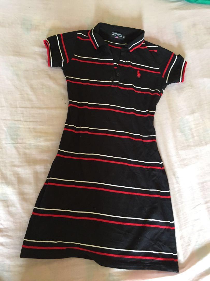 polo dress red