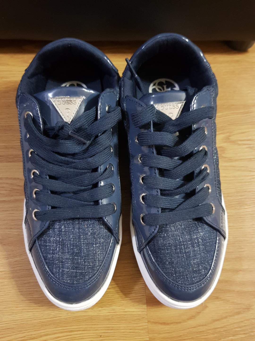 blue guess sneakers