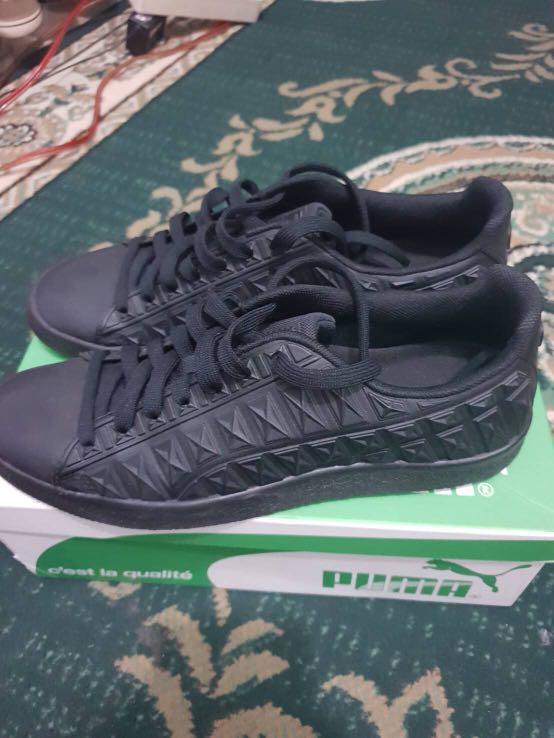 puma clyde 3D x ray v2 fm black Fesyen Pria Sepatu Sneakers di