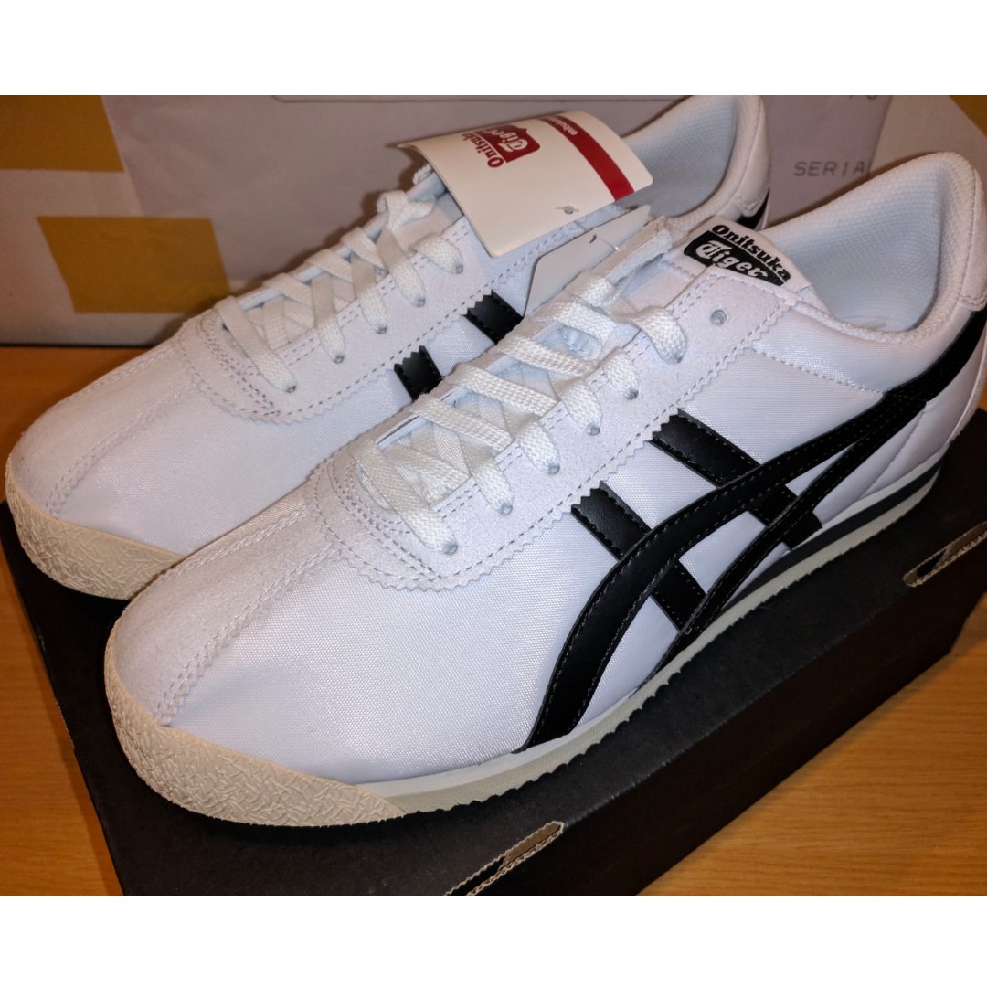 RARE BNIB ONITSUKA TIGER CORSAIR WHITE BLACK US10