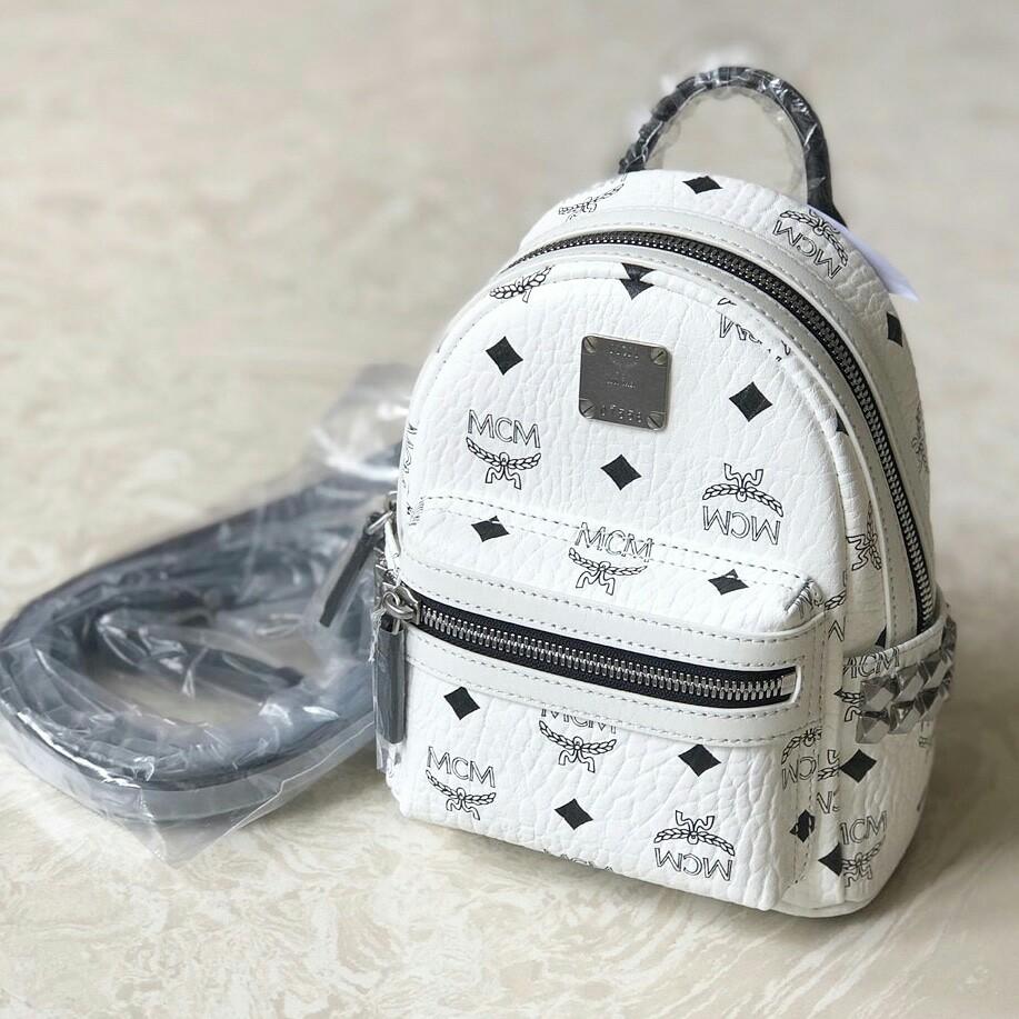 Mcm bebe deals boo white