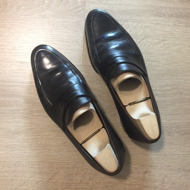 steel toe penny loafers