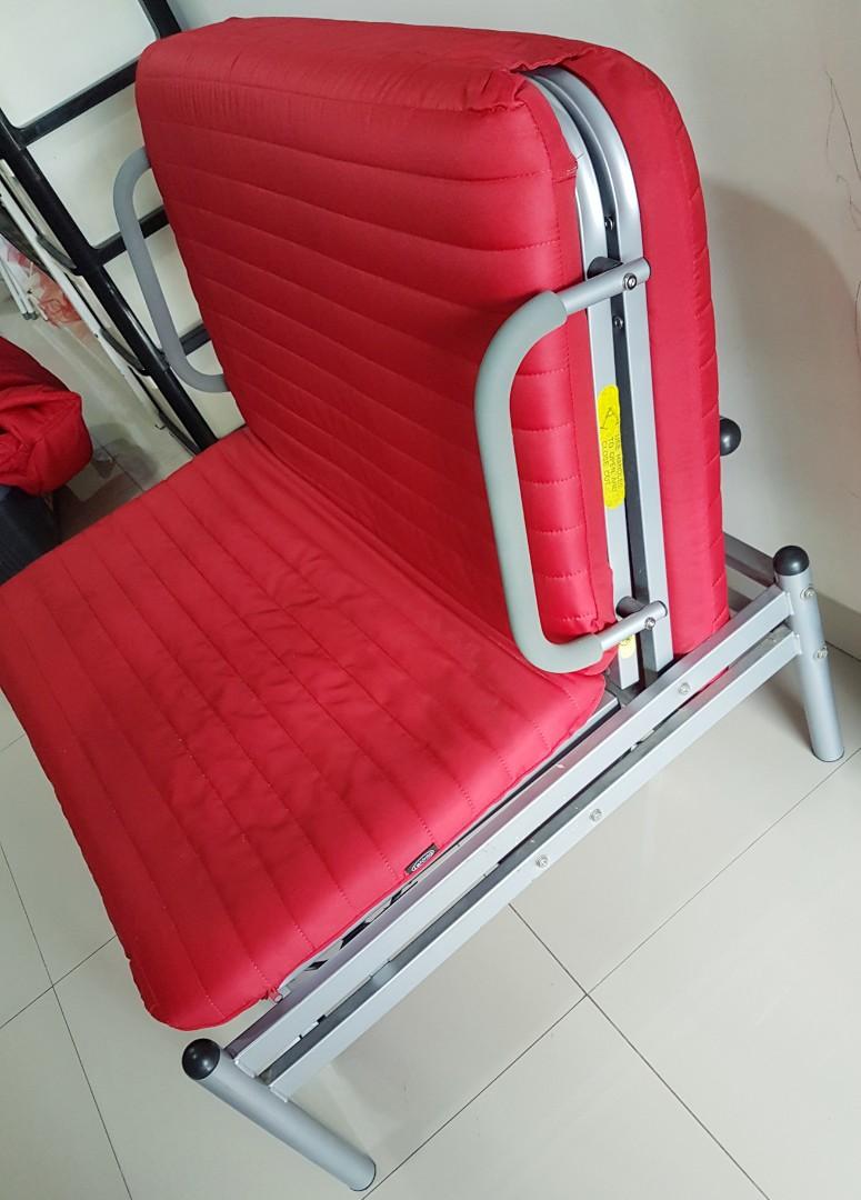 Sofabed Merah Informa Kasur Lipat Perabotan Rumah Di Carousell Di jual kasur busa inoac asli langsung dari agen pabriknya dengan : sofabed merah informa kasur lipat