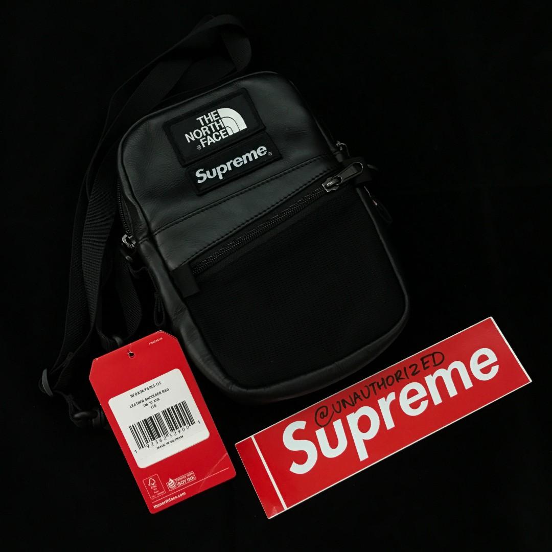 Supreme tnf leather shoulder bag deals
