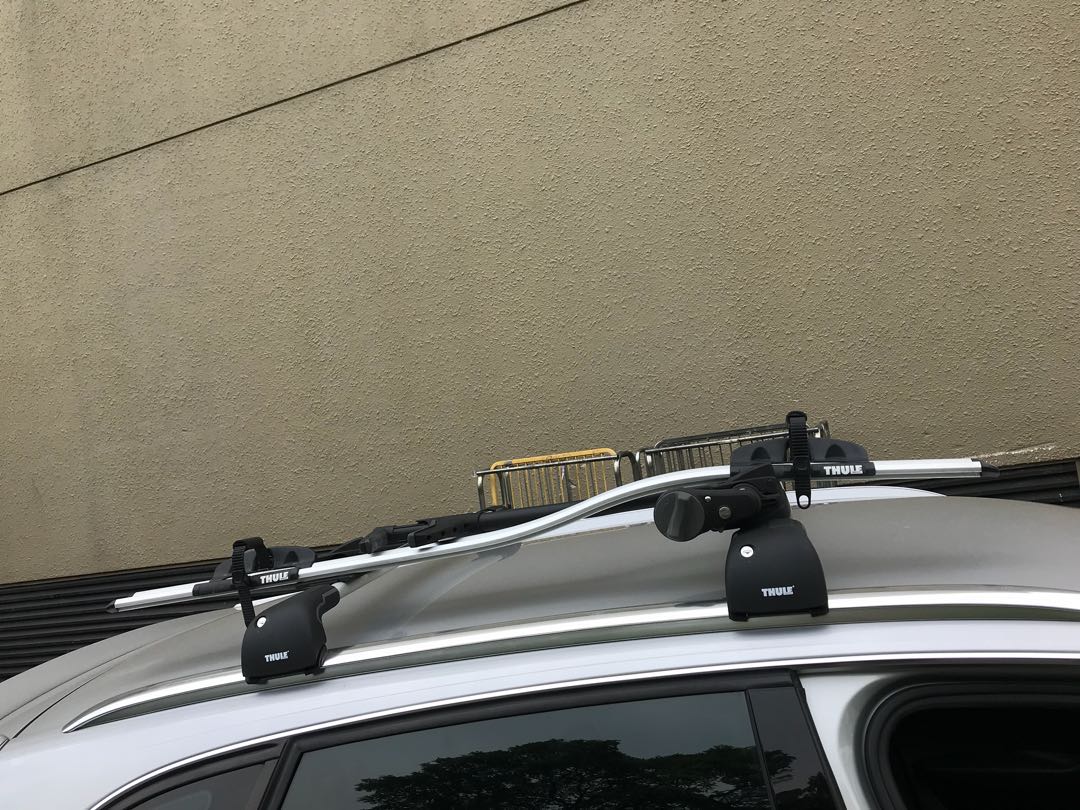 thule roof bike