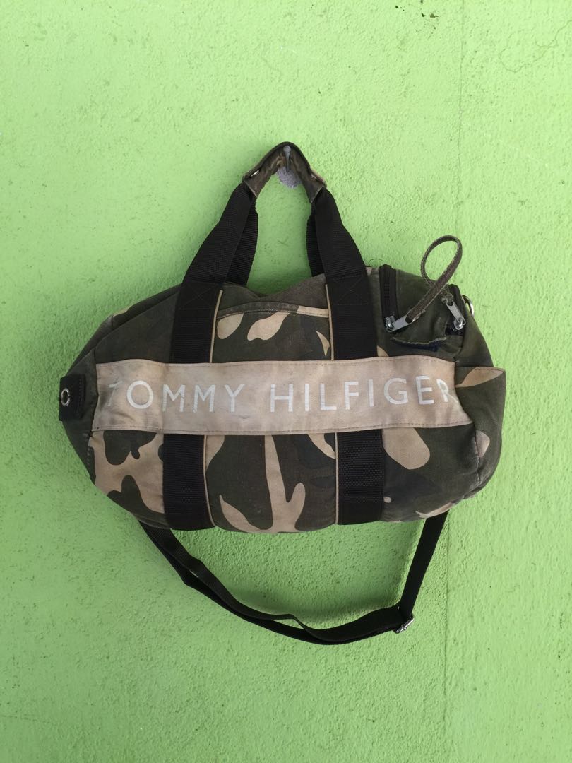 Tommy Hilfiger Camo Duffle Sling Bag Men s Fashion Bags Sling
