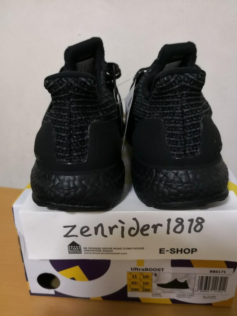 US11 UK10.5 Adidas Ultra Boost 3.0 triple black v1 with