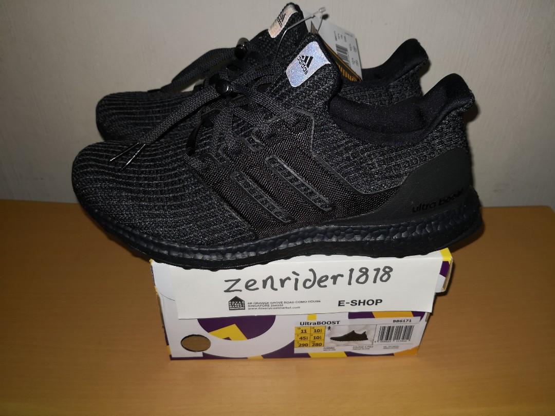Ultra boost 3.0 triple black cheap v1