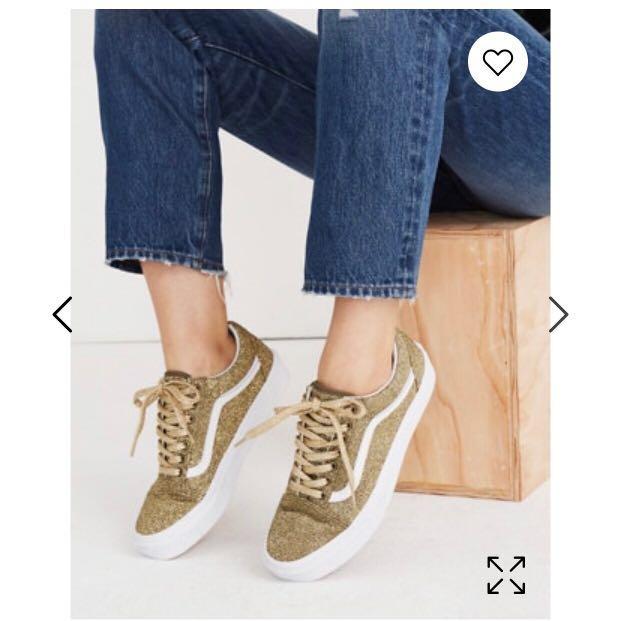 Gold online sparkly vans