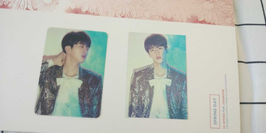 WTS- BTS Jin wings tour final essay book pc and special pc