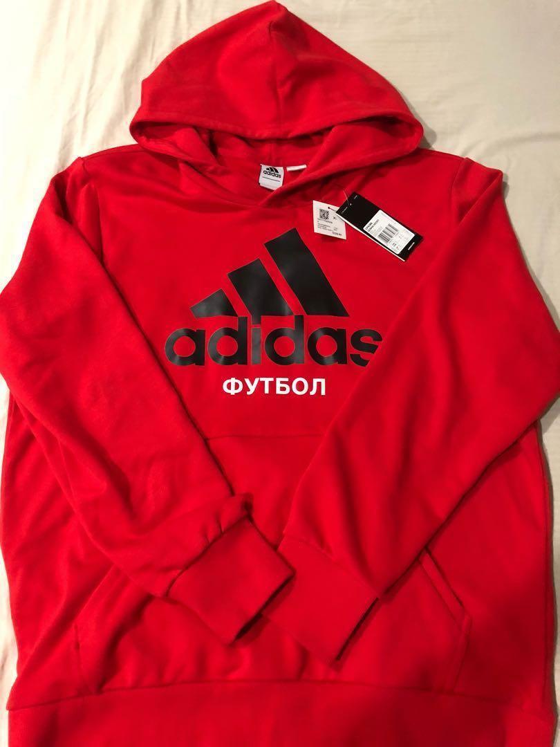 gosha rubchinskiy red hoodie