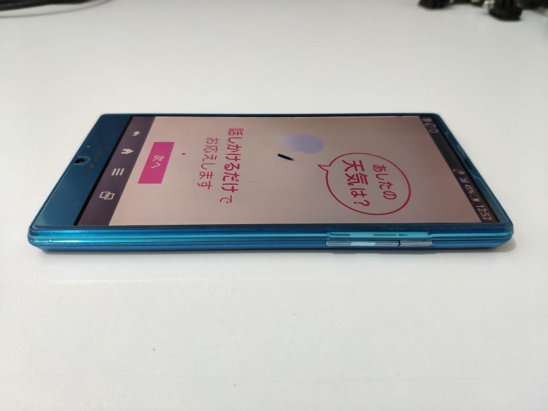 日系手機sharp Aquos Zeta Sh 01g 銀藍 電子產品 手提電話 Carousell