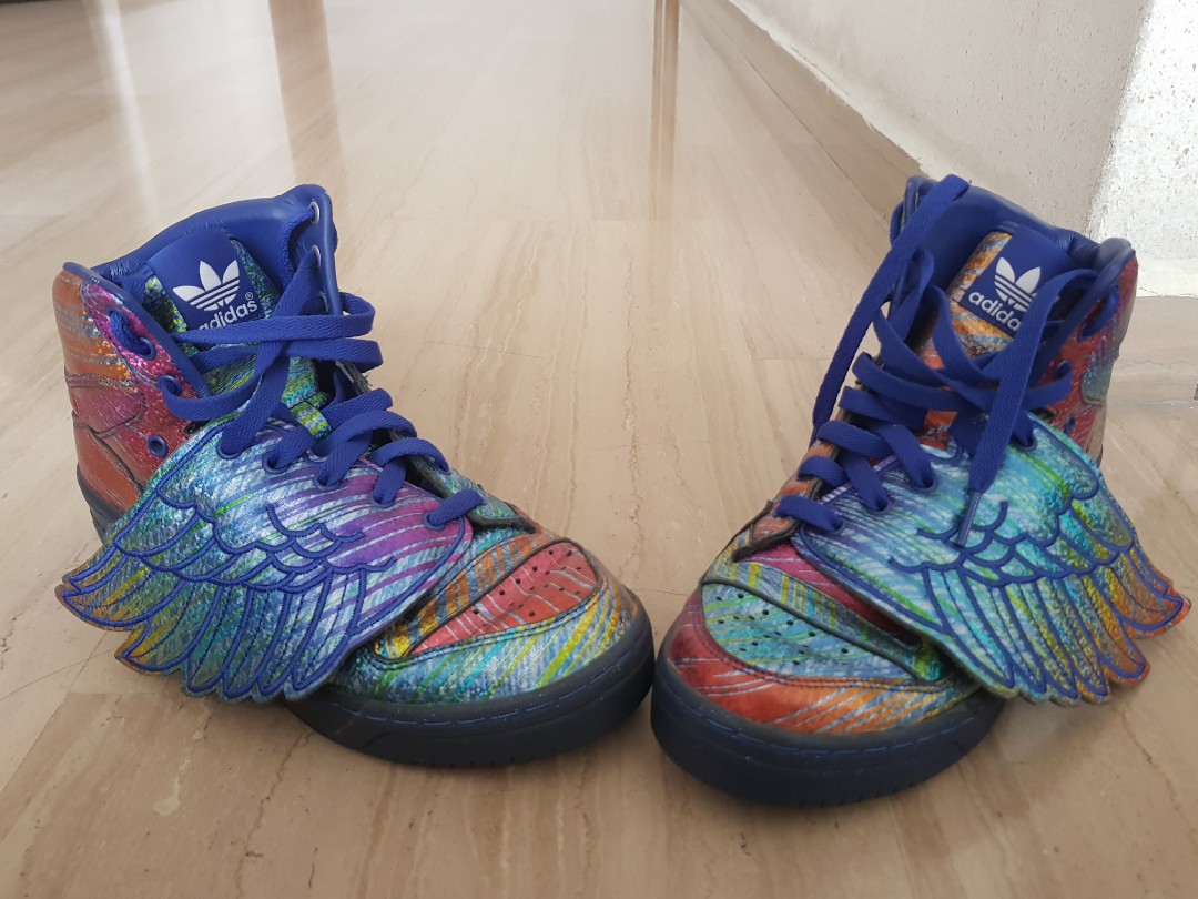 Adidas x Jeremy Scott rainbow wings shoe