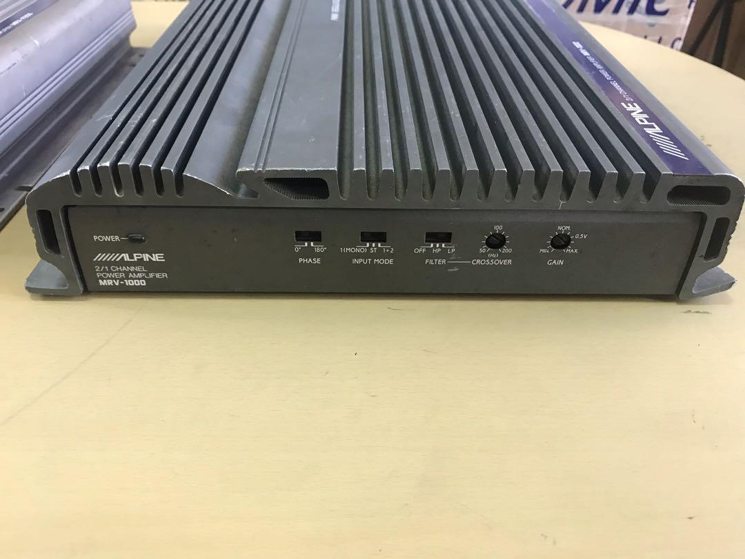 ALPINE パワーアンプ MRV-1000 V12 ALPINE アルパイン MRV-T320 2/1ch