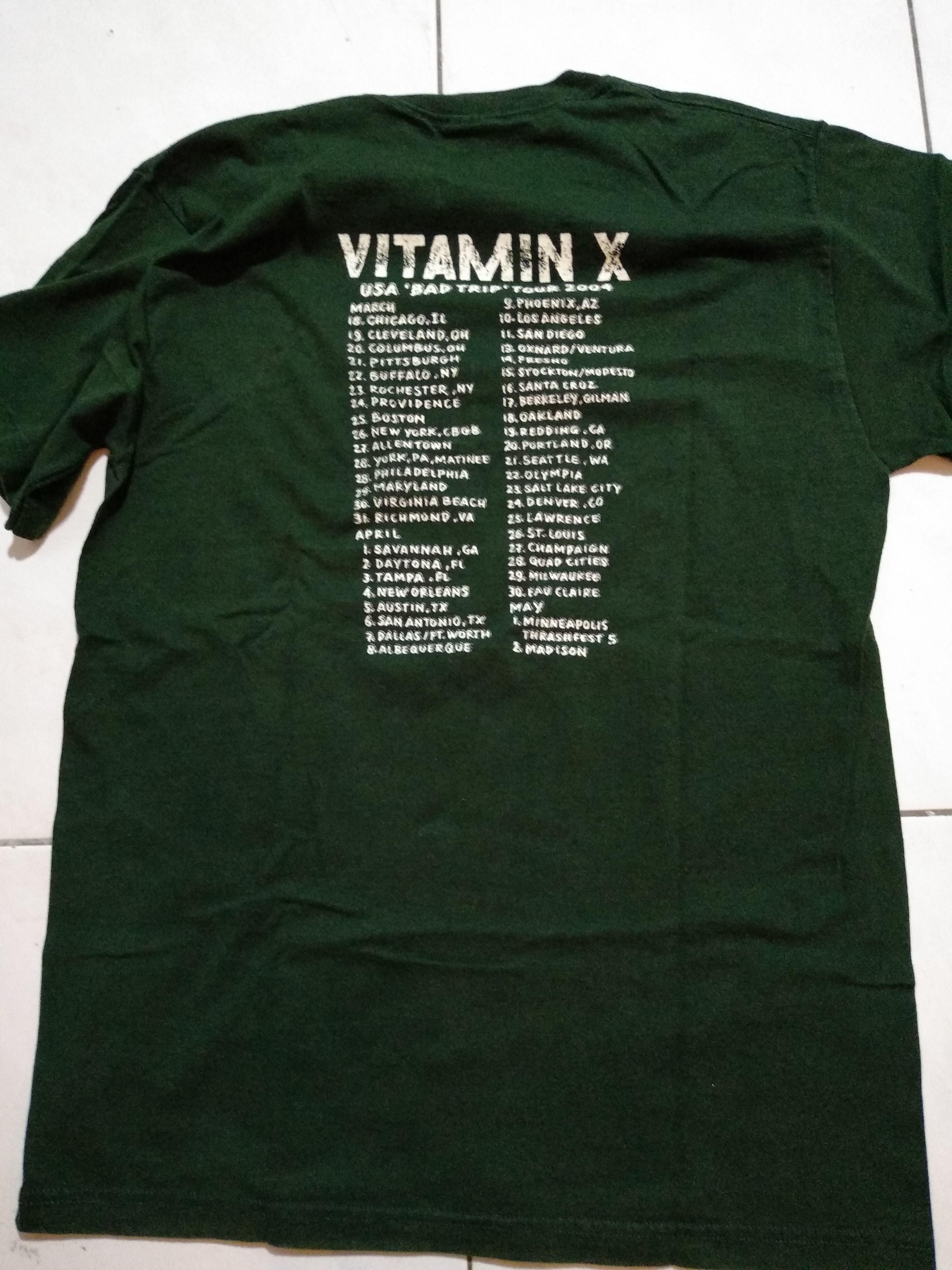 Band shirt; Vitamin X