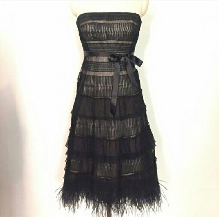 Bcbg feather dress deals