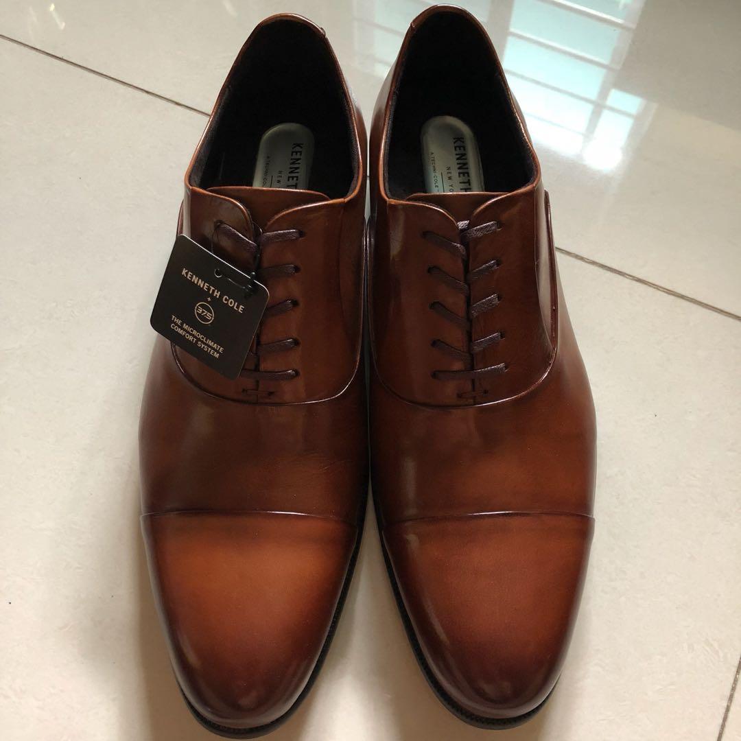 BNIB Kenneth Cole Cognac Leather Shoes 