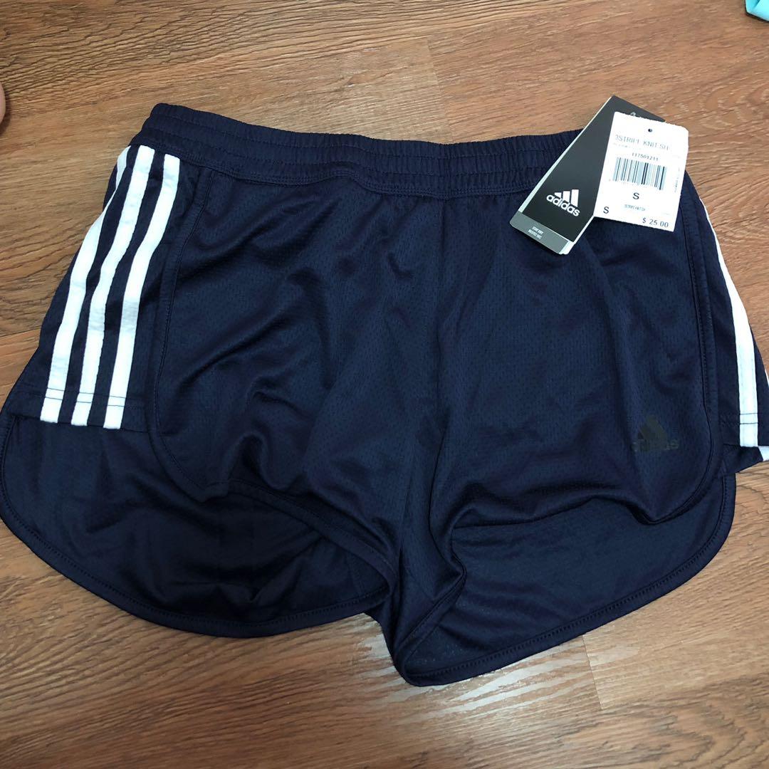 Bnwt Adidas Running Shorts Woven Drifit Navy Women S Fashion