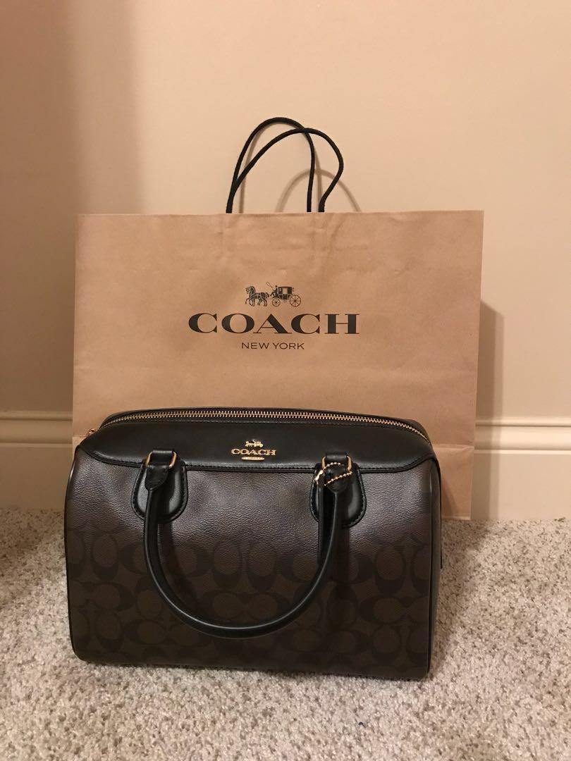 BRAND NEW) Coach F31383 Signature Canvas Leather Large Bennett Satchel  Crossbody Bag (Authentic), Women's Fashion, Bags & Wallets, Cross-body Bags  on Carousell