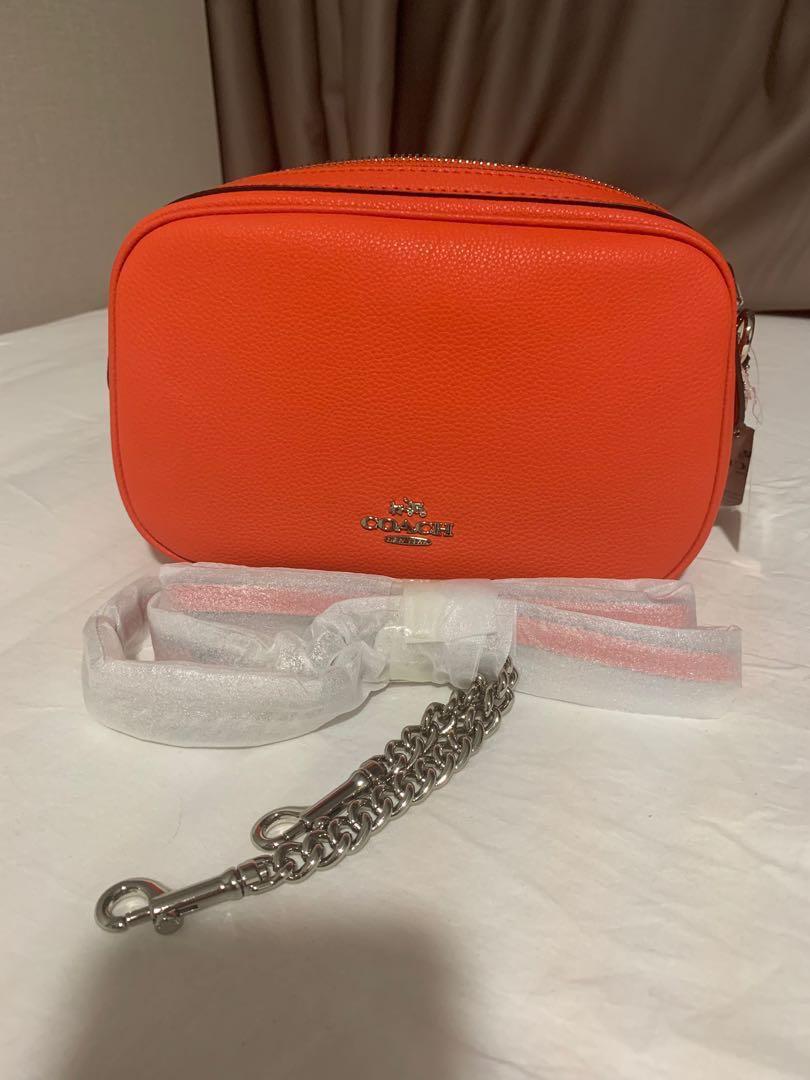 coach orange sling bag