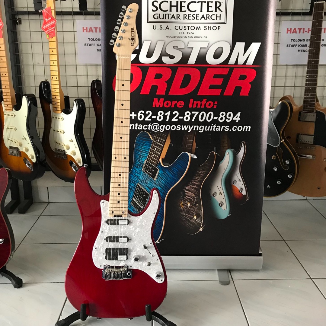 Brand New Schecter Japan Bh1 Std 24 Red Music Media Music Instruments On Carousell