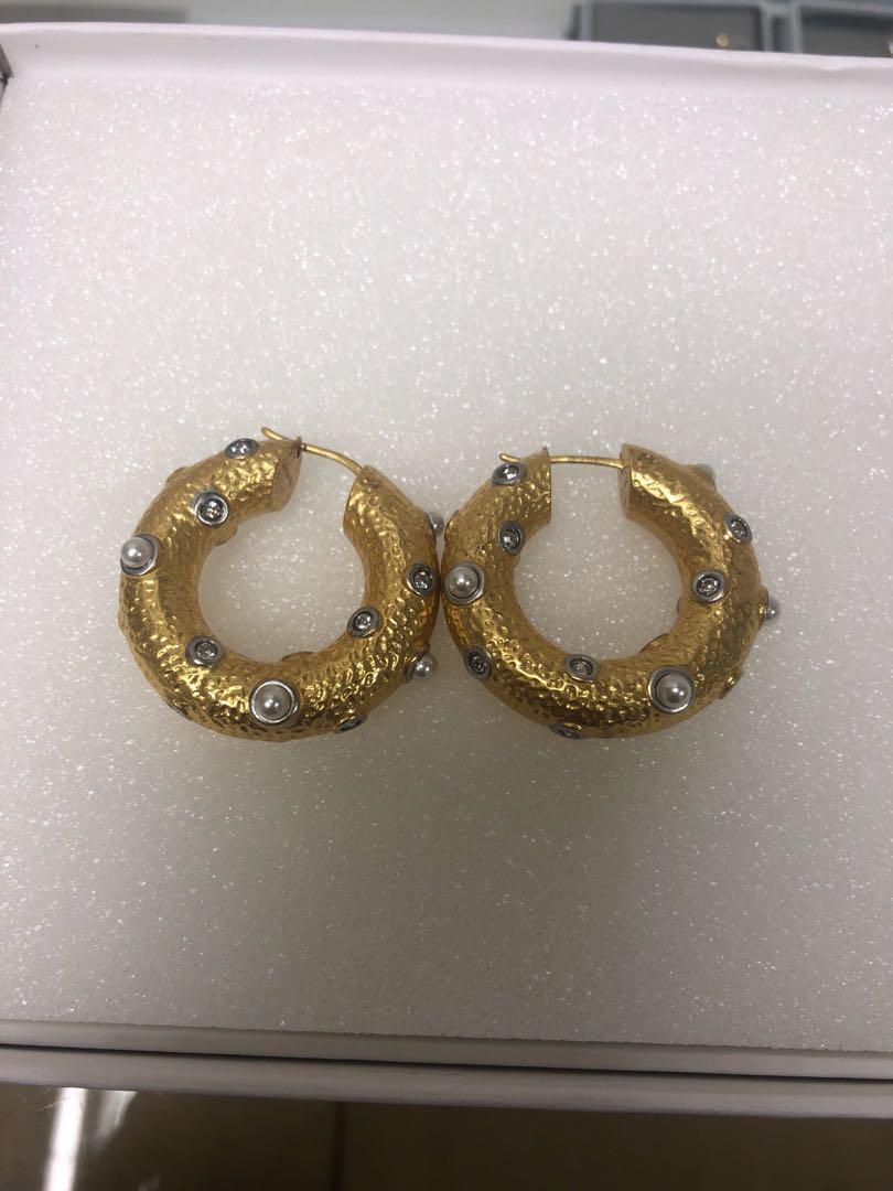 Celine discount octagonal earrings