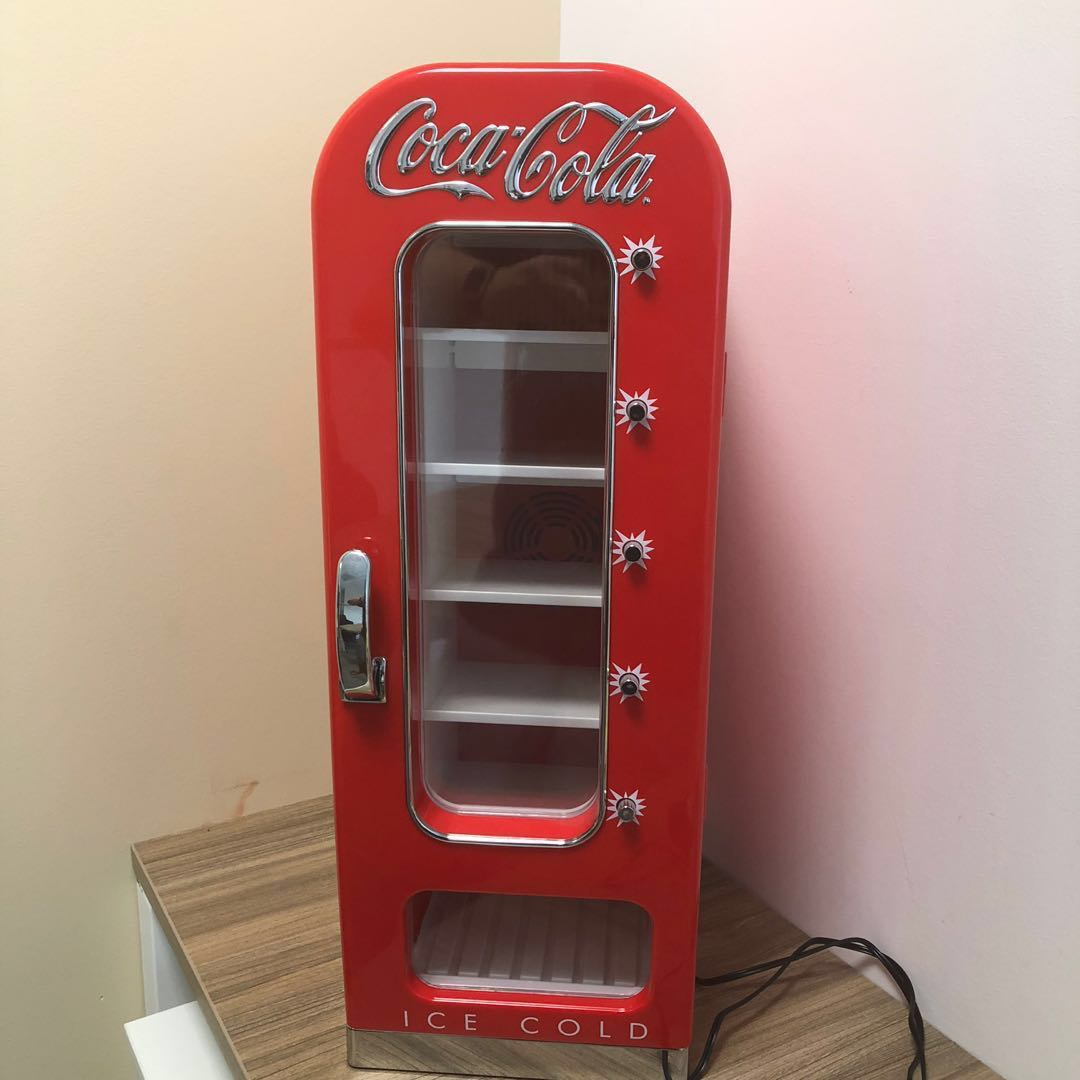 Coca-Cola Retro Vending Machine Style 10 Can Mini Fridge With Display ...